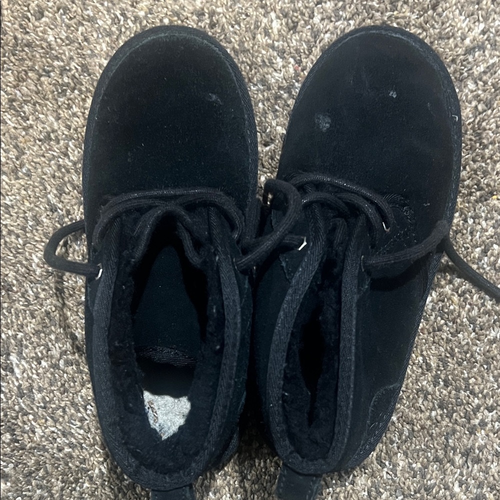 Kids black Ugg boot